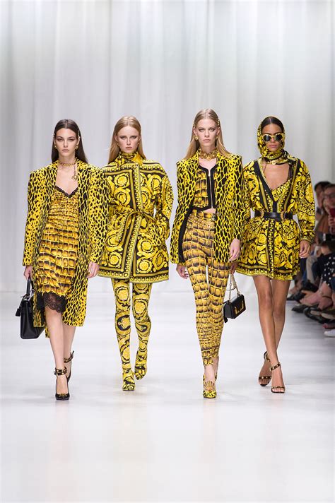 versace spring summer 2018 models|Versace spring runway.